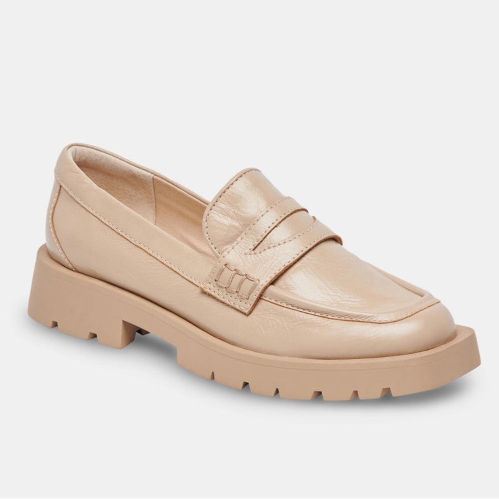 Dolce Vita Beige Elias Flat Loafers- 8
